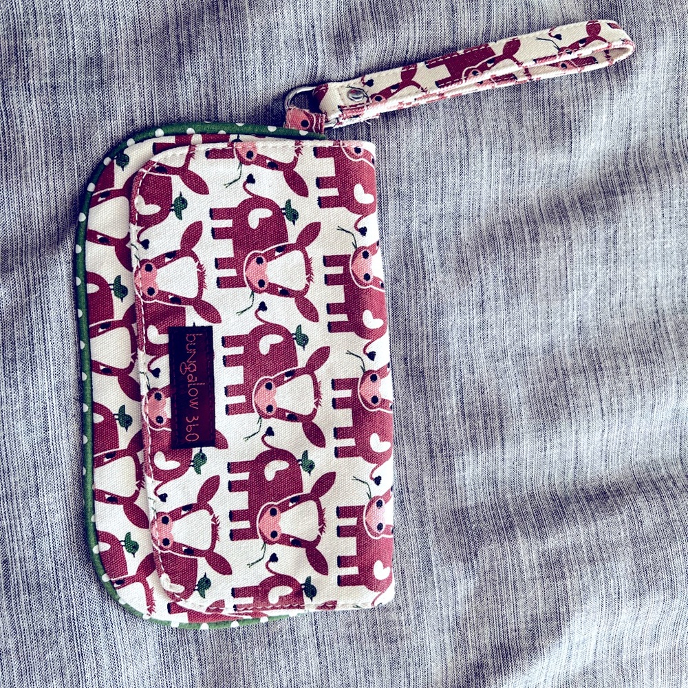 Bungalow 360 Brown Cow Wristlet